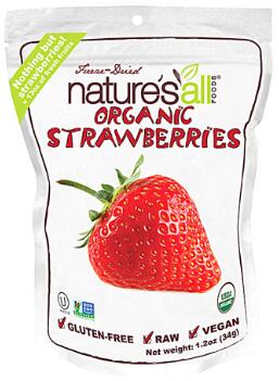 Nature'sAllFoodsOrganicFreezeDriedRawStrawberry--1.2Oz