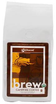 VitacostBrewCampfireCoffee100%ArabicaCertifiedOrganicGroundCoffee--12Oz340G
