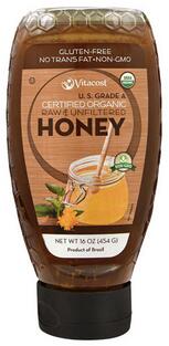 VitacostU.S.GradeACertifiedOrganicHoney-Non-GMOAndGlutenFreeSqueezeBottle--16Oz454G