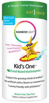 RainbowLightKids'OneMultiStars™FruitPunch--90ChewableTablets