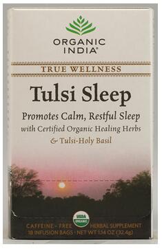 Organic India Tulsi True Wellness Sleep Tea -- 18 Tea Bags
