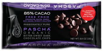 Pascha85%CacaoOrganicBitter-SweetDarkChocolateChips--8.8Oz