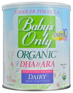 Nature's One Baby's Only Organic DHA & ARA Toddler Formula -- 12.7 oz