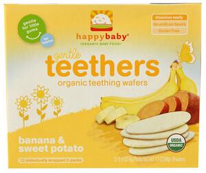 HappyBabyOrganicBabyFoodGentleTeethersBanana&SweetPotato--1.7Oz