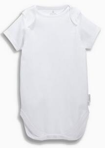 White Short Sleeve Bodysuits Five Pack (0mths-3yrs)
