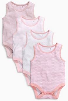 Pink Vests Four Pack (0mths-3yrs)
