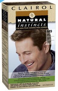 Clairol Natural Instincts For Men Permanent Hair Color, M9 Light Brown
