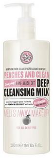 Soap & Glory Peaches & Clean 4-in-1 Wash Off Deep Cleansing Milk Minty Peach