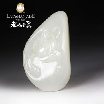 張國軍作品和田玉籽料掛件清廉大師作品