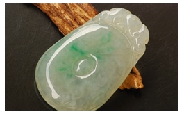 天然翡翠掛件--蜓立青荷老坑冰糯種飄綠花潤澤簡潔大方福在眼前