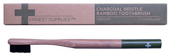 CharcoalBristleBambooToothbrush