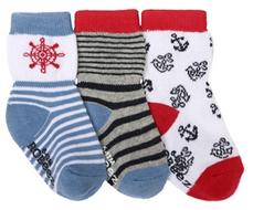 RobeezAtTheHelmBabySocks,3Pack