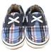 RobeezConnorBabyShoes,SoftSoles,NavyPlaid