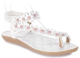 SweetElasticAndFlowersDesignWomen'sSandals