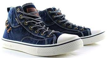 RetroStyleSpliceAndLace-UpDesignMen'sCanvasShoes