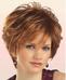 ElegantInclinedBangCaplessFluffyWavySyntheticShortMixedColorWomen'sWig