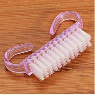 MiniOxHornShapedPlasticNailBrushForCleaningNailsPowder