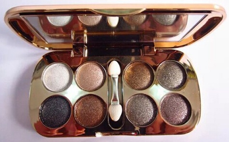Practical 8 Colours Diamond Eyeshadow Palette with Mirror and Brush