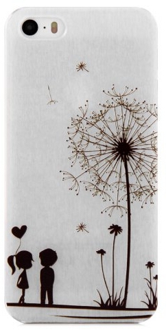Dandelion Lover Design Protective Back Cover Case with Transparent Frame for iPhone 5 / 5S