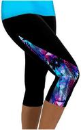 StylishSplicedStarlitPrintSkinnyWomen'sCapriPants
