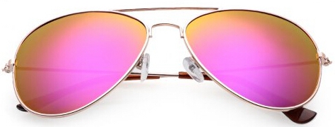 CoolSummerMetalTeardropColorMirrorsFrogFilmUnisexSunglass