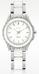 DKNYWestside白色陶瓷和银色调不锈钢女士手表