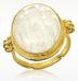 TAGLIAMONTE玻璃艺术ThreeGraces-18K白金珍珠母贝浮雕戒指