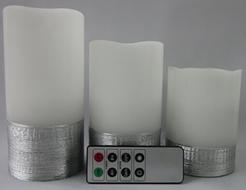 3PCSRomanticWirelessRemoteControlFlamelessCandleLightChristmasDecoration
