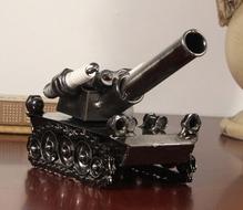 ChicMetalArtilleryTankModelDecorativeCrafts