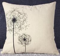 ClassicalDandelionPatternDecorativePillowcaseWithoutPillowInner