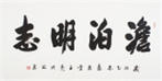 袖珍書法創始人李孟堯四尺書法《淡泊明志》作者官網