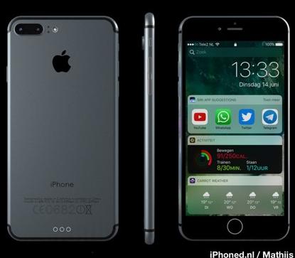 運行iOS10的蘋果iPhone7會是這樣的？