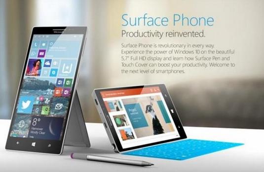 传Surface Phone明年发布 兼容Android和iOS系统