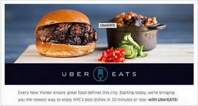 Uber專車軟件開始送外賣了！想想就餓了！
