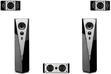 HiVi惠威T900BHT豪華黑色鋼琴烤漆-5.0家庭影院音響