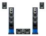 HiVi惠威RM600Plus家庭影院音响系统5.0音箱套装黑色、蓝色、白色