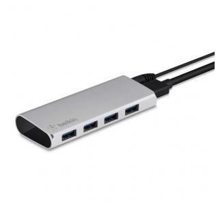 Belkin贝尔金 USB 3.0 HUB分线器 通用高速4口USB集线器 带电源 F4U073qe