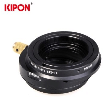 KIPON移轴M42螺口镜头接富士FujiX微单机身SHIFTM42-FX转接环