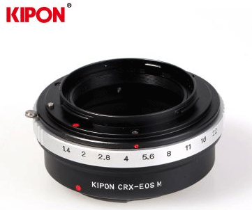KIPON康泰時Contax鏡頭接CANONEOSM口微單機身CY-EOSM轉接環