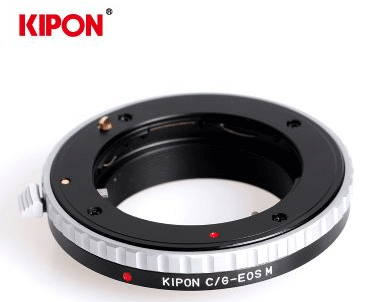 KIPON康泰時CONTAXG鏡頭接CANONEOSM微單機身C/G-EOSM轉接環