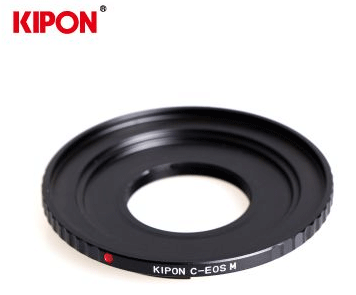 KIPON電影C螺紋接口鏡頭接CANONEOSM口微單機身C-EOSM轉接環