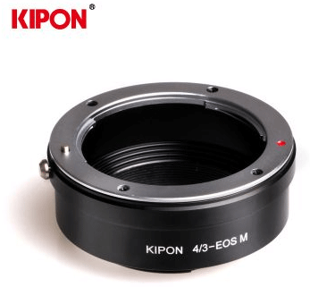 KIPONOLYMPUS4/3鏡頭接CANONEOSM口微單機身4/3-EOSM轉接環