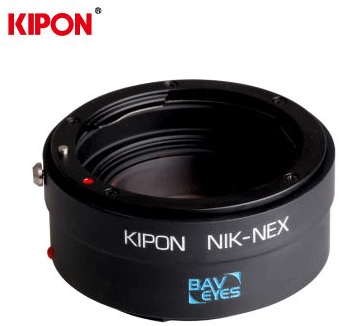 KIPON新品Baveyes尼康AI镜头接E卡口NEX机身0.7倍减焦增光转接环