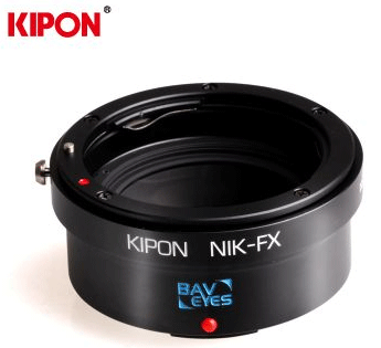 KIPONNIK-FXBaveyes尼康镜头接FUJIX机身0.7倍减焦增光转接环