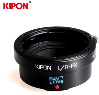 KIPONL/R-FXBaveyes徠卡R鏡頭接FUJIX機身0.7倍減焦增光轉接環
