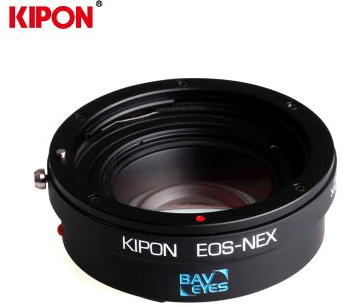 KIPON新品Baveyes佳能EOS镜头接E卡口NEX机身0.7倍减焦增光转接环