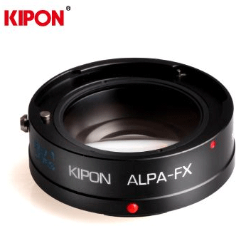 KIPONBaveyesALPA-FX阿帕鏡頭接FUJIX機身0.7倍減焦增光轉接環