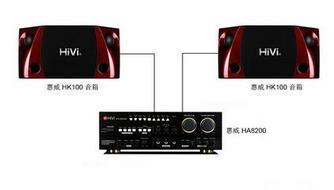 HiVi惠威家庭专业卡拉OK音响HK100一对