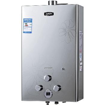 奇田强排燃气热水器Q16-8A金刚无氧铜水箱