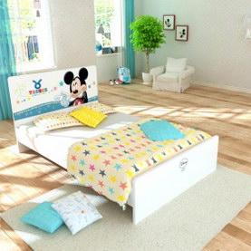 迪士尼E0级实木颗粒板米奇十二星座系列1.2米板式单床(小套装)